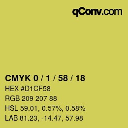 Color code: CMYK 0 / 1 / 58 / 18 | qconv.com