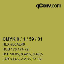 Color code: CMYK 0 / 1 / 59 / 31 | qconv.com