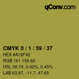カラーコード: CMYK 0 / 1 / 59 / 37 | qconv.com