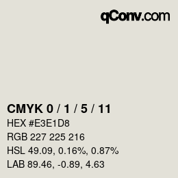 Color code: CMYK 0 / 1 / 5 / 11 | qconv.com
