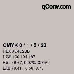 Color code: CMYK 0 / 1 / 5 / 23 | qconv.com