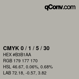 Color code: CMYK 0 / 1 / 5 / 30 | qconv.com