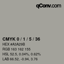 Color code: CMYK 0 / 1 / 5 / 36 | qconv.com