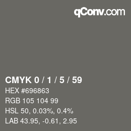 Color code: CMYK 0 / 1 / 5 / 59 | qconv.com