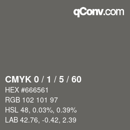 Color code: CMYK 0 / 1 / 5 / 60 | qconv.com