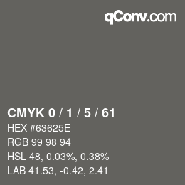 Color code: CMYK 0 / 1 / 5 / 61 | qconv.com