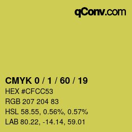 Color code: CMYK 0 / 1 / 60 / 19 | qconv.com