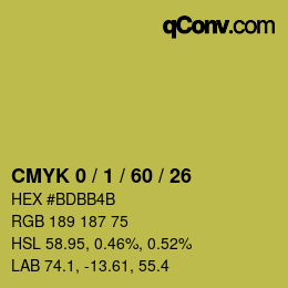 Color code: CMYK 0 / 1 / 60 / 26 | qconv.com
