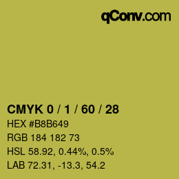 Color code: CMYK 0 / 1 / 60 / 28 | qconv.com