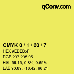 Color code: CMYK 0 / 1 / 60 / 7 | qconv.com