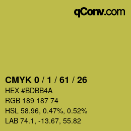 Color code: CMYK 0 / 1 / 61 / 26 | qconv.com