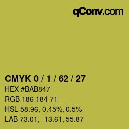 Color code: CMYK 0 / 1 / 62 / 27 | qconv.com