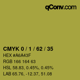 Color code: CMYK 0 / 1 / 62 / 35 | qconv.com