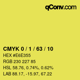 Color code: CMYK 0 / 1 / 63 / 10 | qconv.com