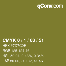 カラーコード: CMYK 0 / 1 / 63 / 51 | qconv.com
