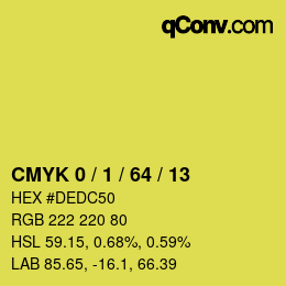 Color code: CMYK 0 / 1 / 64 / 13 | qconv.com