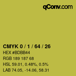 Color code: CMYK 0 / 1 / 64 / 26 | qconv.com