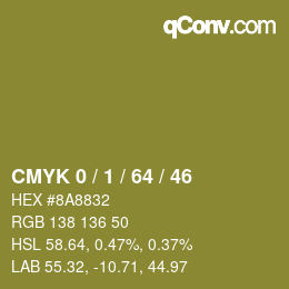 Color code: CMYK 0 / 1 / 64 / 46 | qconv.com