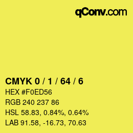 Color code: CMYK 0 / 1 / 64 / 6 | qconv.com