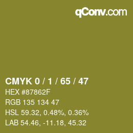 Color code: CMYK 0 / 1 / 65 / 47 | qconv.com