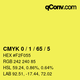 Color code: CMYK 0 / 1 / 65 / 5 | qconv.com