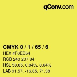 Color code: CMYK 0 / 1 / 65 / 6 | qconv.com