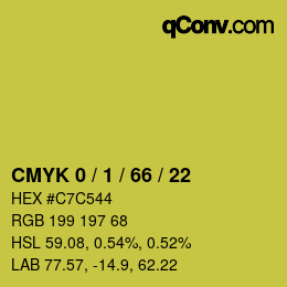 Color code: CMYK 0 / 1 / 66 / 22 | qconv.com