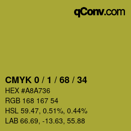 Color code: CMYK 0 / 1 / 68 / 34 | qconv.com