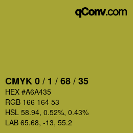 Color code: CMYK 0 / 1 / 68 / 35 | qconv.com