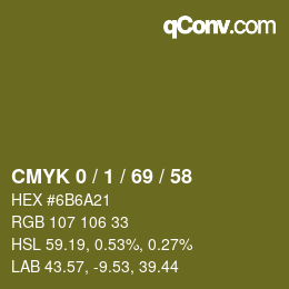 Color code: CMYK 0 / 1 / 69 / 58 | qconv.com