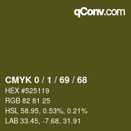 Color code: CMYK 0 / 1 / 69 / 68 | qconv.com