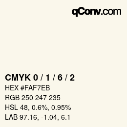 Color code: CMYK 0 / 1 / 6 / 2 | qconv.com