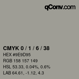 颜色代码: CMYK 0 / 1 / 6 / 38 | qconv.com