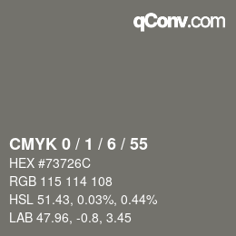 Color code: CMYK 0 / 1 / 6 / 55 | qconv.com