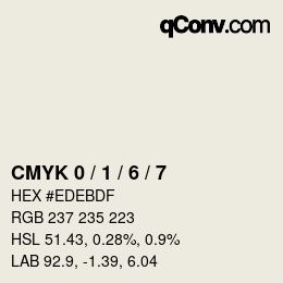 カラーコード: CMYK 0 / 1 / 6 / 7 | qconv.com