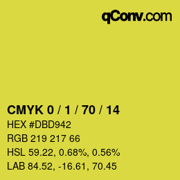 Color code: CMYK 0 / 1 / 70 / 14 | qconv.com