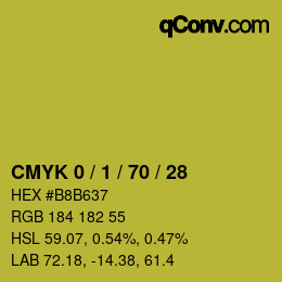 Color code: CMYK 0 / 1 / 70 / 28 | qconv.com