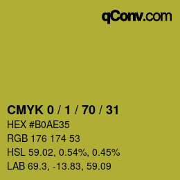 Color code: CMYK 0 / 1 / 70 / 31 | qconv.com