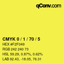 Color code: CMYK 0 / 1 / 70 / 5 | qconv.com