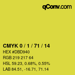 Color code: CMYK 0 / 1 / 71 / 14 | qconv.com