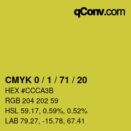 Color code: CMYK 0 / 1 / 71 / 20 | qconv.com