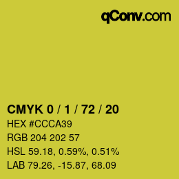 Color code: CMYK 0 / 1 / 72 / 20 | qconv.com