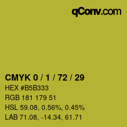 Color code: CMYK 0 / 1 / 72 / 29 | qconv.com