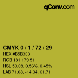 Color code: CMYK 0 / 1 / 72 / 29 | qconv.com