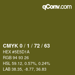 Color code: CMYK 0 / 1 / 72 / 63 | qconv.com