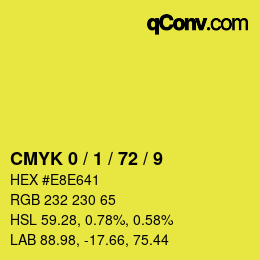 Color code: CMYK 0 / 1 / 72 / 9 | qconv.com