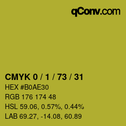 Color code: CMYK 0 / 1 / 73 / 31 | qconv.com