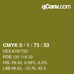 Color code: CMYK 0 / 1 / 73 / 53 | qconv.com