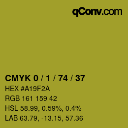 Color code: CMYK 0 / 1 / 74 / 37 | qconv.com