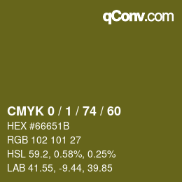 カラーコード: CMYK 0 / 1 / 74 / 60 | qconv.com
